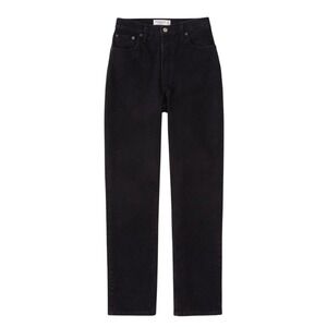 Abercrombie Fitch The 90s Straight High Rise Curve Love Black Jeans Women's 24